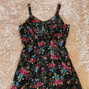 It’s Pink brand black floral summer dress, size 1X